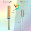 24 mm Flat-Top 5-in-1 Nail Drill Bit, 3/32 in, Bidirectional Carbide Tungsten view 4