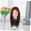 1-Piece Real Hair Training Head with Holder view 2