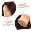 1-Piece Real Hair Training Head with Holder view 4