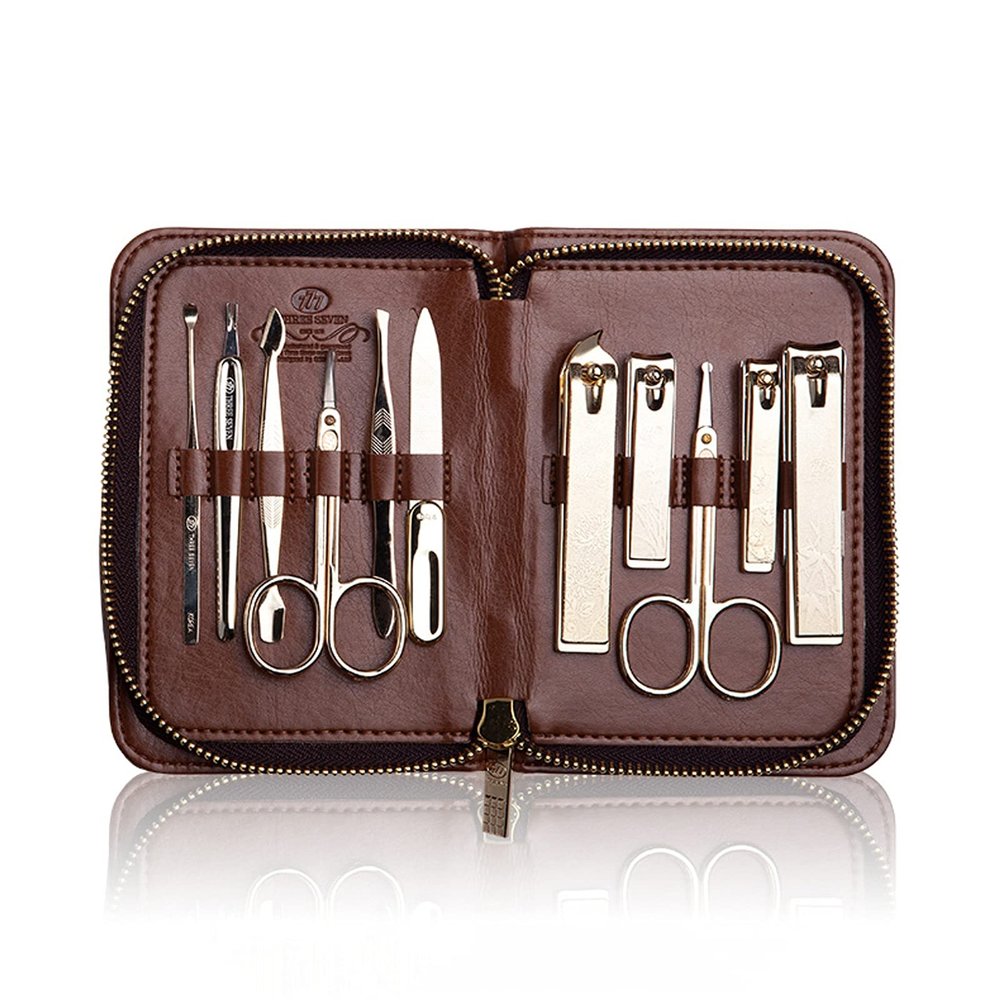 11-in-1 Stainless Steel Manicure Set for Adults