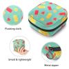 RODAILY CAY Women's Menstrual Pad Pouch with Zipper, Soft Storage Bag, Summer Ice Cream Watermelon Orange view 3
