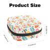Floral Sanitary Pad Storage Pouch with Zipper for Teens and Women view 2