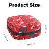 Sanitary Pad Storage Bag, Tropical Fruit Pattern, for First Periods, Girls and Women, Multicolor 7 view 2