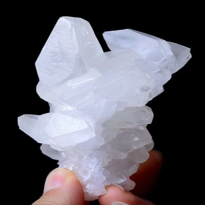 CZAOINCU Room Decoration 214.5 g China/Natural Rare White Crystallized Stone Specimen