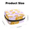 Zippered Menstrual Product Storage Pouch with Tiger and Leaf Pattern view 2