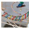 WYRMB Galvanized Gold Bird Cage, Large Breeding Cage with Feeder view 3