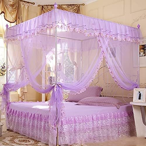 GLMGBP Princess Canopy Bed Curtain Mosquito Net for 4-Poster Beds, E22 mm, 1.5 m (5 ft) Bed
