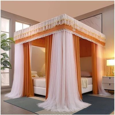 GLMGBP Luxury Canopy for King-Size Beds, Bedroom Shade and Dustproof Bed Curtain, Decorative Mosquito Net for Princesses (Color: Style 9, Size: 1.8 x 2.2 x 2 m)