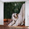 GOKSEL Blackout Curtains, Set of 2, 140 x 245 cm, Cat Design view 4