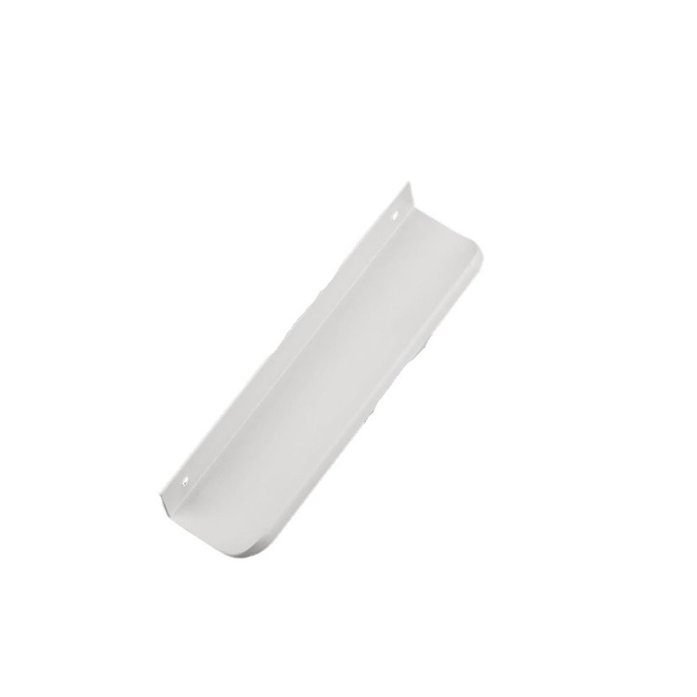 UIHMSWYAL Simple White Cabinet Door Edge Handle, Minimalist Concealed Handle for Cabinets and Drawers (White 6814B 256, Length 400)