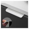 UIHMSWYAL Simple White Cabinet Door Edge Handle, Minimalist Concealed Handle for Cabinets and Drawers (White 6814B 256, Length 400) view 3