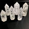 BIANMTSW 1-Piece Natural Popcorn White Quartz Obelisk Crystal Rod, Point Specimen, Textured Natural Stone (Creamy White, 60–70 mm) view 3