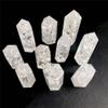 BIANMTSW 1-Piece Natural Popcorn White Quartz Obelisk Crystal Rod, Point Specimen, Textured Natural Stone (Creamy White, 60–70 mm) view 4