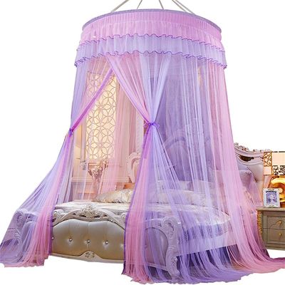 GLMGBP Mosquito Net Dome Princess Bed Canopy, Lace, Round Curtains, Tent Reading Nook, A6, 2.0 m Bed