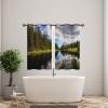 ANHOPE Nature Forest Lake Cloud Blackout Curtains, 2-Pack, 63 x 30 in view 3