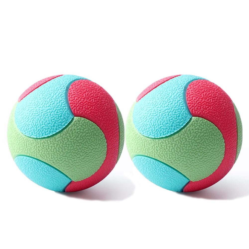 Coogime 2-Pack Natural Rubber Dog Ball