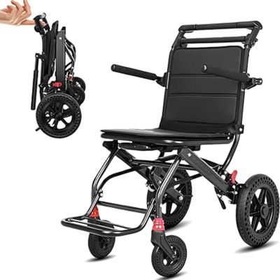 Lightweight Folding Transit Wheelchair for Seniors and Adults