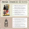 Vitamin D3 + K2 Kids Drops, 3-Pack – 650 IU Vegan Vitamin D3 + 20 µg Bioactive Vitamin K2 MK7 view 3