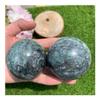 CZAOINCU Room Decoration Healing Stone, Natural Dioptase Crystal Ball, Healing Emerald Copper Crystal Stone for Home Decor and Balance view 2