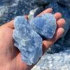 QINGQI Beautiful Natural Blue Calcite Crystal, Rock Mineral, Aquarium and Home Decor (Size: 10–30 g) view 2