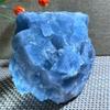 QINGQI Beautiful Natural Blue Calcite Crystal, Rock Mineral, Aquarium and Home Decor (Size: 10–30 g) view 4