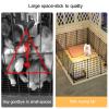 Indoor/Outdoor Pet Playpen, Metal Wire Yard Fence with Door, 111 x 75 x 47 cm view 2