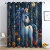 zcwl Cute Unicorn Blackout Curtains for Girls, 2-Piece Set, 300 x 140 cm view 1