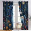 zcwl Cute Unicorn Blackout Curtains for Girls, 2-Piece Set, 300 x 140 cm view 3