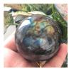 CZAOINCU Natural Labradorite Crystal Sphere, Gemstone Ball, 600 g view 3