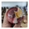 CZAOINCU Natural Stone Egg, Yellowstone Quartz Sphere and Crystal Home Decor view 4