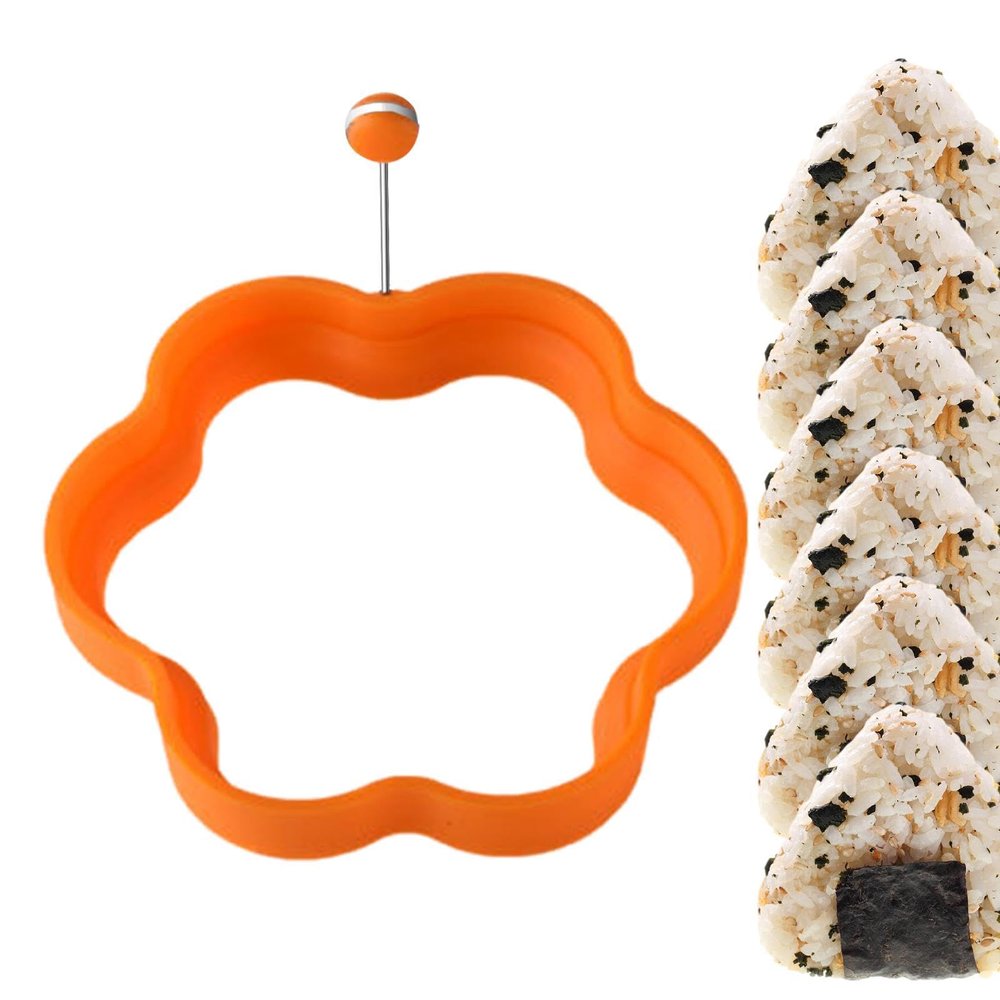 Fukamou Silicone Nonstick Egg Ring with Handle