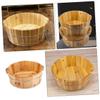 LINGERZ Wooden Foot Bath Basin view 3