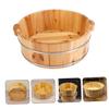 LINGERZ Wooden Foot Bath Basin view 4