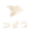 MAGICLULU 5-Pack Children's Clothes Hangers, Handmade Animal Design, Beige, Space-Saving and Durable view 2