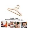 MAGICLULU 5-Pack Children's Clothes Hangers, Handmade Animal Design, Beige, Space-Saving and Durable view 4