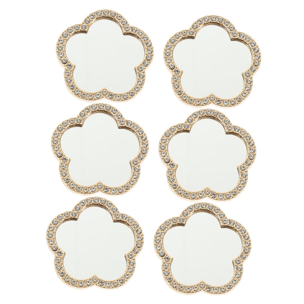 Healeved 6-Piece Mini Cookie-Shaped Smartphone Cosmetic Mirror Set