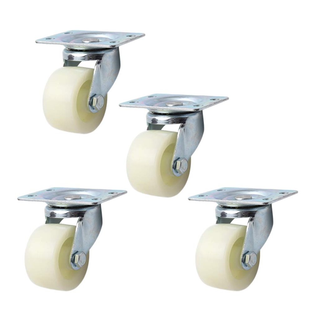 2-Inch Nylon Swivel Casters with Brakes for Office Chairs and Tables