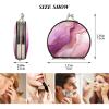 NYYYTTTEU Abstract Pink Marble Foldable Compact Makeup Mirror view 2