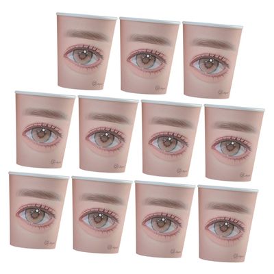 Lash Practice Cups, 20-Piece Paper Set for Beginners and Professionals