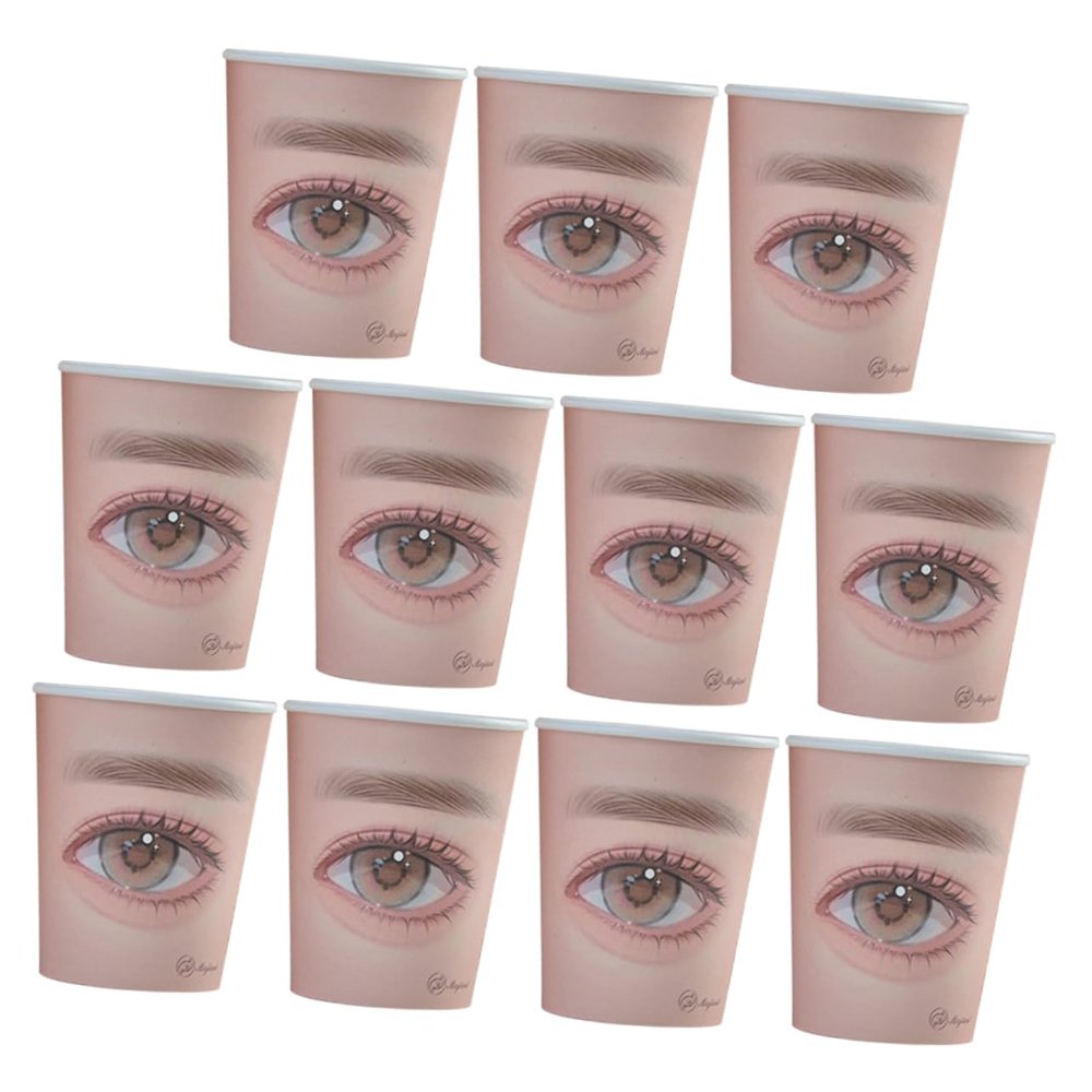 Lash Practice Cups, 20-Piece Paper Set for Beginners and Professionals