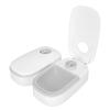 Automatic 2-Meal Feeder with Ice Pack Compartment, Removable, Non-Slip, Gray view 3