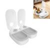 Automatic 2-Meal Feeder with Ice Pack Compartment, Removable, Non-Slip, Gray view 4