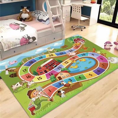 keepmore Soft Hopscotch Floor Rug for Kids, Non-Slip Mat for Bedroom and Living Room