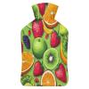Fruit-Print Hot Water Bottle with Plush Cover view 1