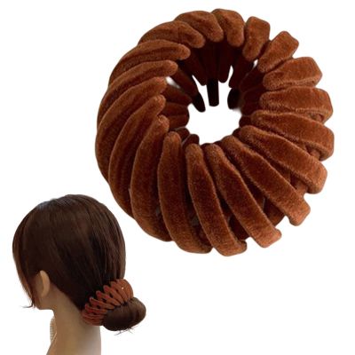 Genikeer Bird's Nest Velvet Hair Clips for Ponytails and Buns