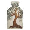 YJWANDL Hot Water Bottle with Tree Print, 26.5 x 15.3 cm view 1