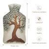 YJWANDL Hot Water Bottle with Tree Print, 26.5 x 15.3 cm view 2