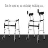 2-Wheel Stand-Up Walker, Foldable Lightweight Aluminum Walker with Armrests, Rollator, Supports up to 220 lb view 3