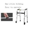 2-Wheel Stand-Up Walker, Foldable Lightweight Aluminum Walker with Armrests, Rollator, Supports up to 220 lb view 4