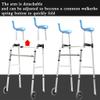 Adjustable Walking Aid for Older Adults with Wheels and Padded Armrests (B) (B) Star of Light view 4